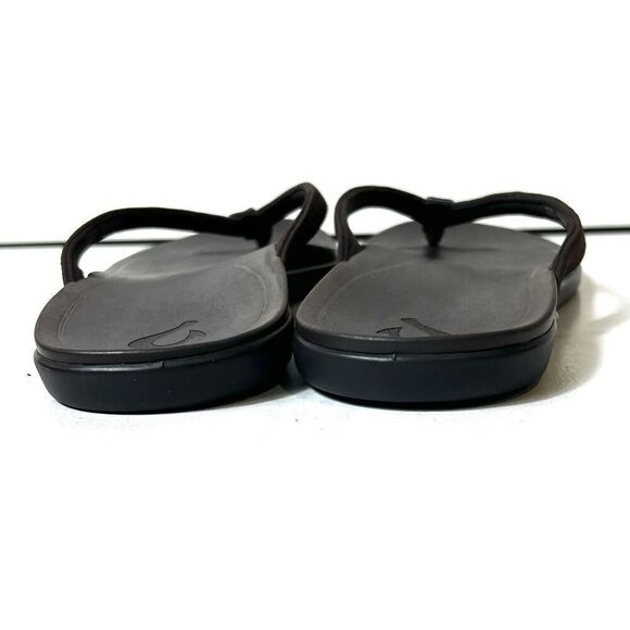 OluKai Brown Synthetic Thong Summer Flip Flop Sandal Womens Sz 11 Comfort Casual - Picture 7 of 9